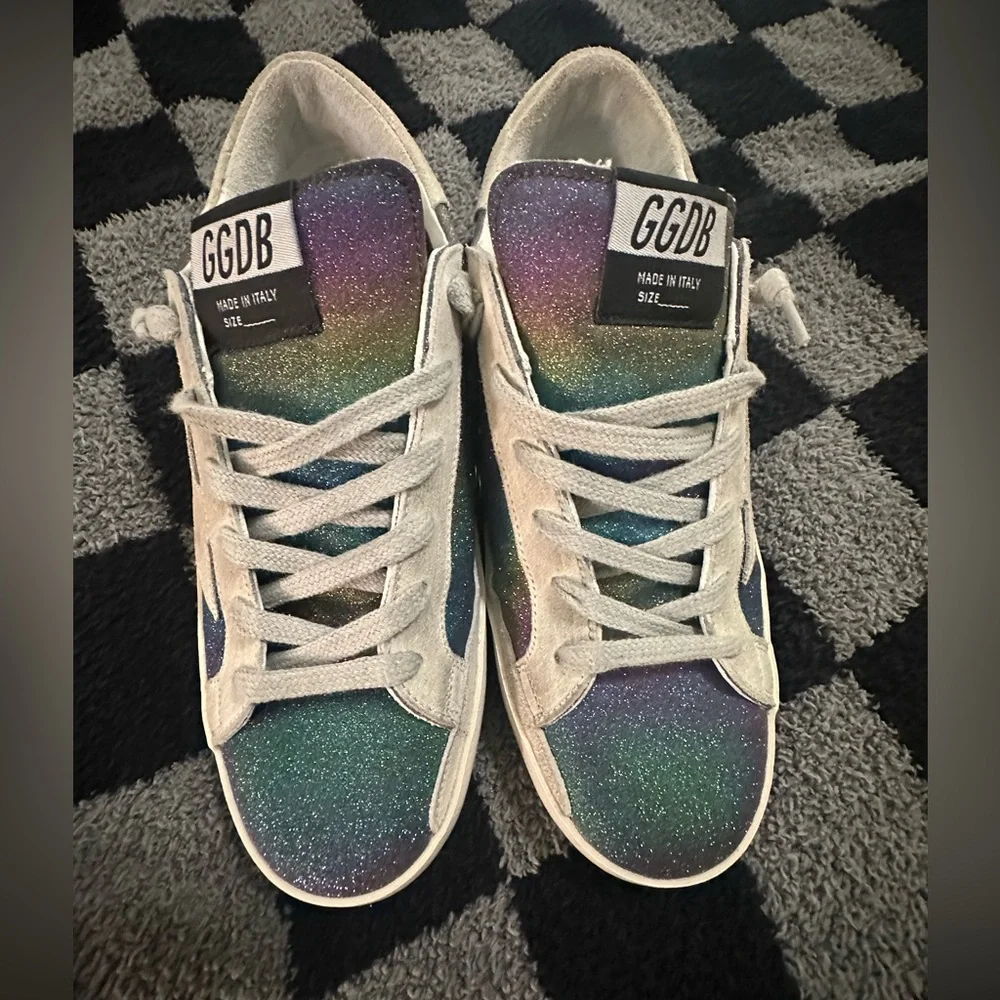 Golden Goose Matte Glitter Superstars size 37 - Picture 1 of 13